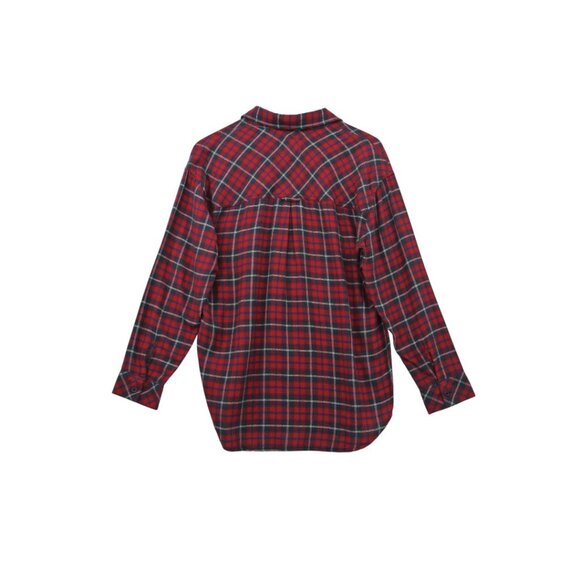 NWT Rails Red & Blue Plaid Collared Shirt Flannel XS - Picture 8 of 12
